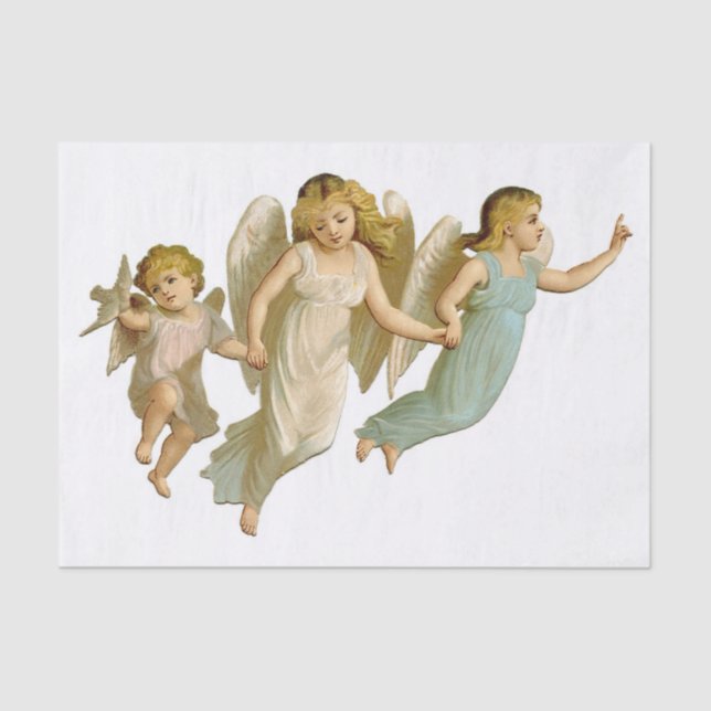 Tissue Paper CHILD ANGELS IN FLIGHT (Front)
