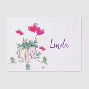 Tissue Paper Colourful Elephant