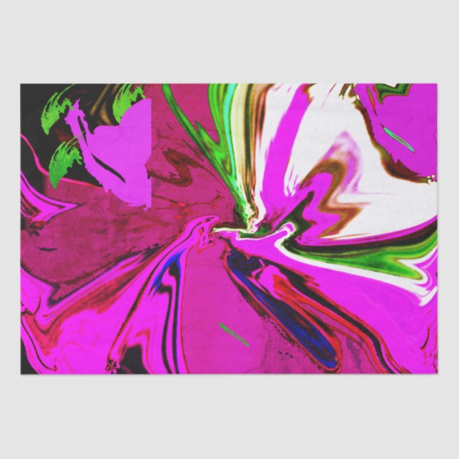 Tissue Paper Designer Purple Art Tissue Paper (Front)