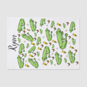 Tissue Paper Frogs Bumblebee