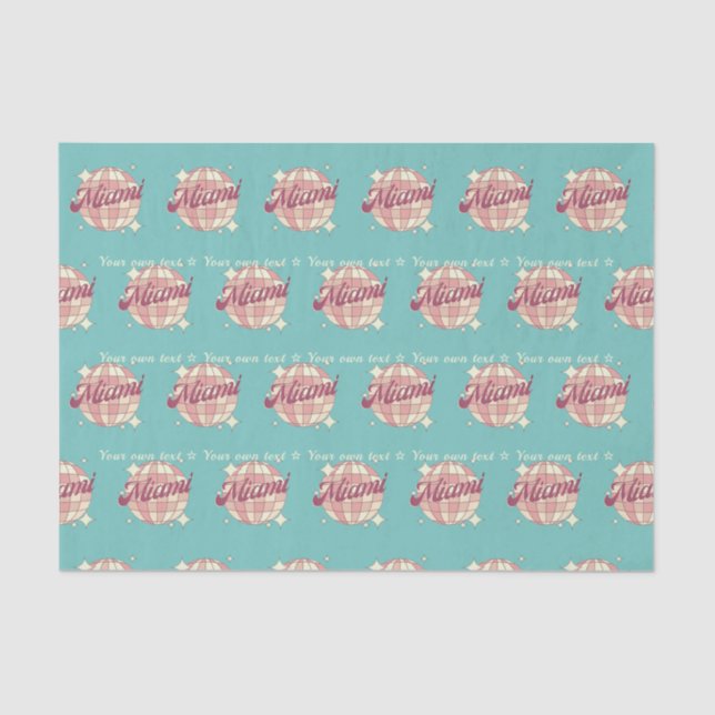 Tissue Paper gift wrapping Miami city Florida usa (Front)