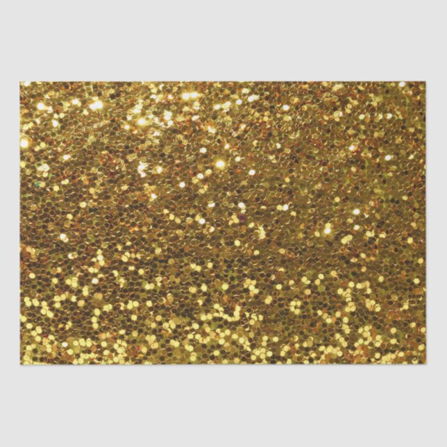 Tissue Paper/Gold Glitter Tissue Paper (Front)