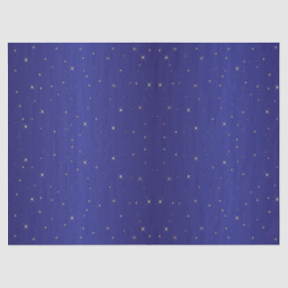 Tissue Paper GOLD STARS ON NAVY