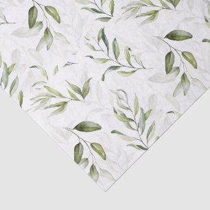 Tissue Paper Green Foliage Baby Shower Collection