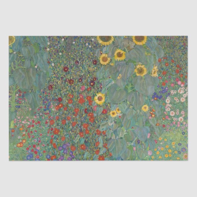 TISSUE PAPER : GUSTAV KLIMT : FARM GARDEN (Front)