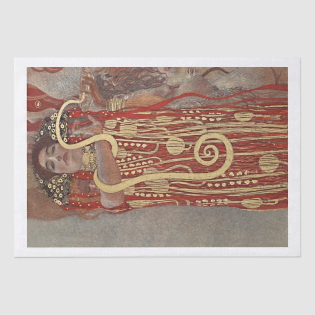 TISSUE PAPER : GUSTAV KLIMT  : HYGIEIA : 1907 (Front)