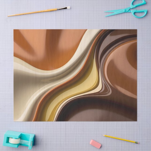Tissue paper in stylish abstract graphic (Craft)