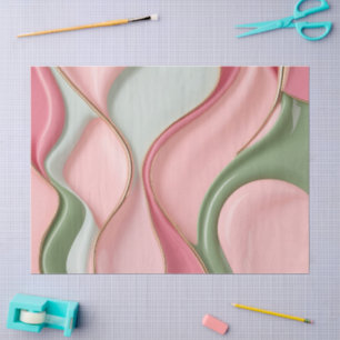 Tissue paper in stylish abstract graphic