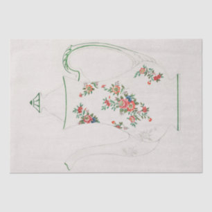 TISSUE PAPER  : JAPANESE : TEAPOT DESIGN FROM 1910