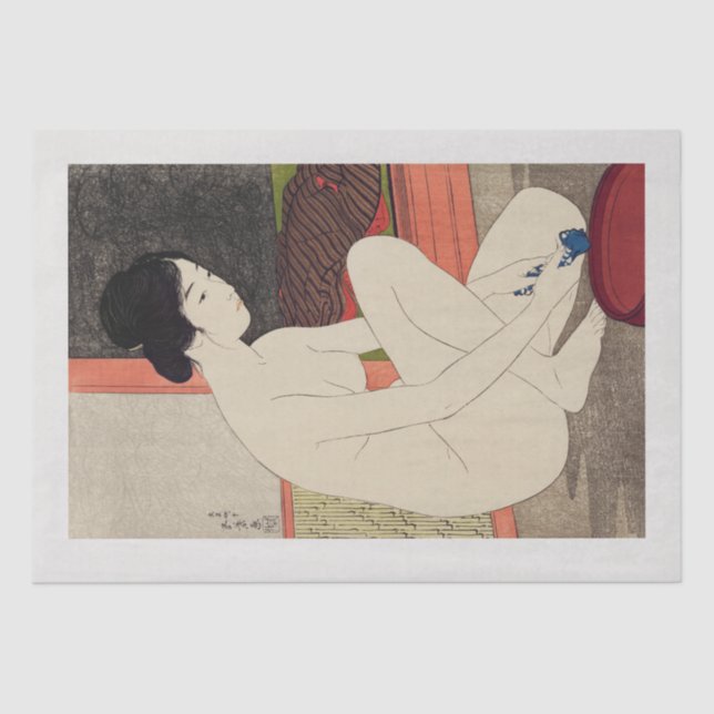 TISSUE PAPER : JAPANESE WOODBLOCK : SHINSUI ITŌ (Front)