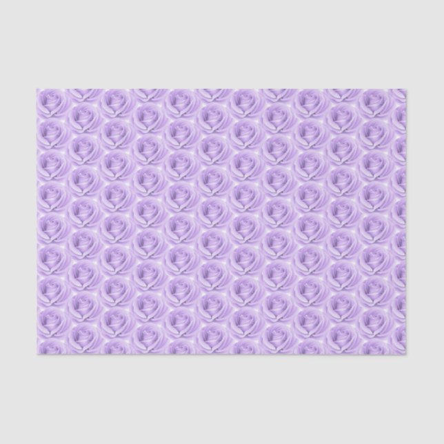 Tissue Paper-Lavender Roses Tissue Paper (Front)