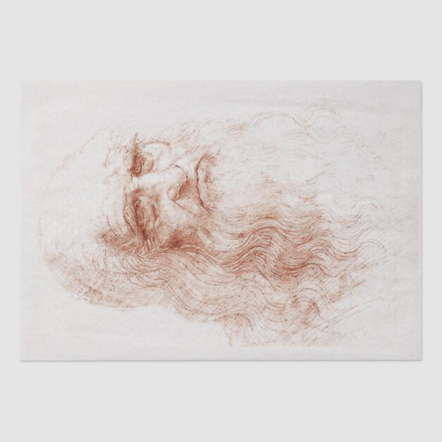 TISSUE PAPER : LEONARDO DA VINCI : SELF PORTRAIT (Front)