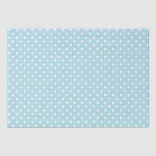 Tissue Paper/Light Blue Polka Dots Tissue Paper