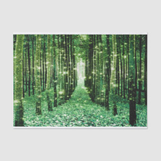 Tissue Paper Magical Forest Green Mystery