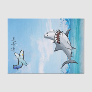 Tissue Paper Ocean Shark Aeroplane Ocean