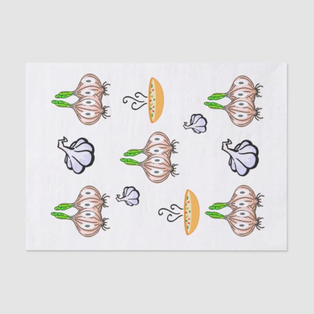 Tissue Paper Onions Garlic Chef  (Front)