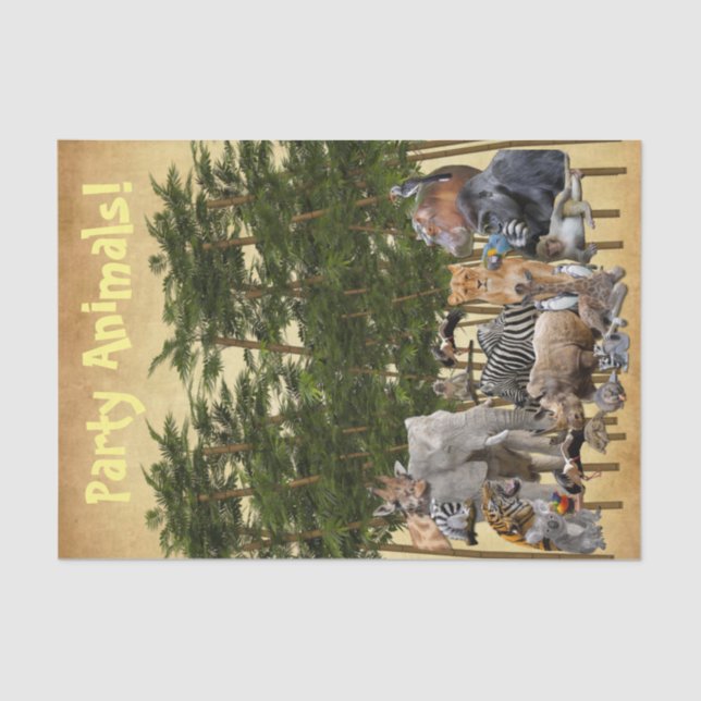 Tissue Paper Party Animals (Front)