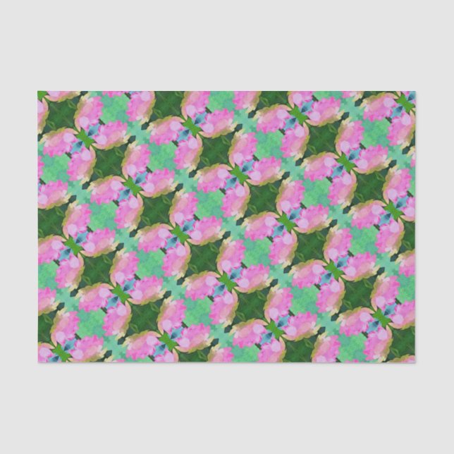 Tissue Paper Pink Lotus Abstract (Front)