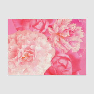 Tissue Paper Pink Peach Peonies Roses