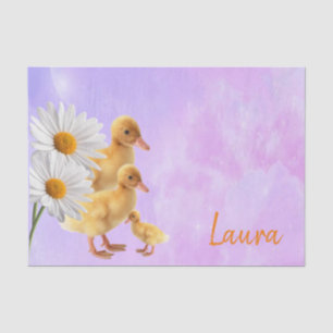 Tissue Paper Purple Ducks