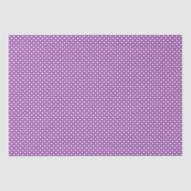 Tissue Paper/Purple Polka Dots Paper (Front)