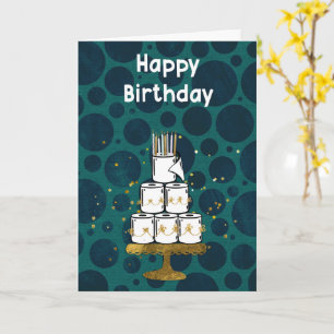 Tissue Paper Roll Cake, Humorous Card