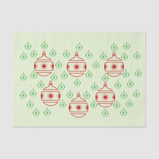 Tissue Paper - Round Tree Ornaments (Front)