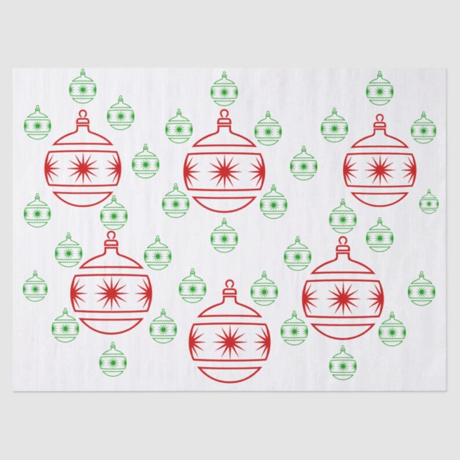 Tissue Paper - Round Tree Ornaments (Front)