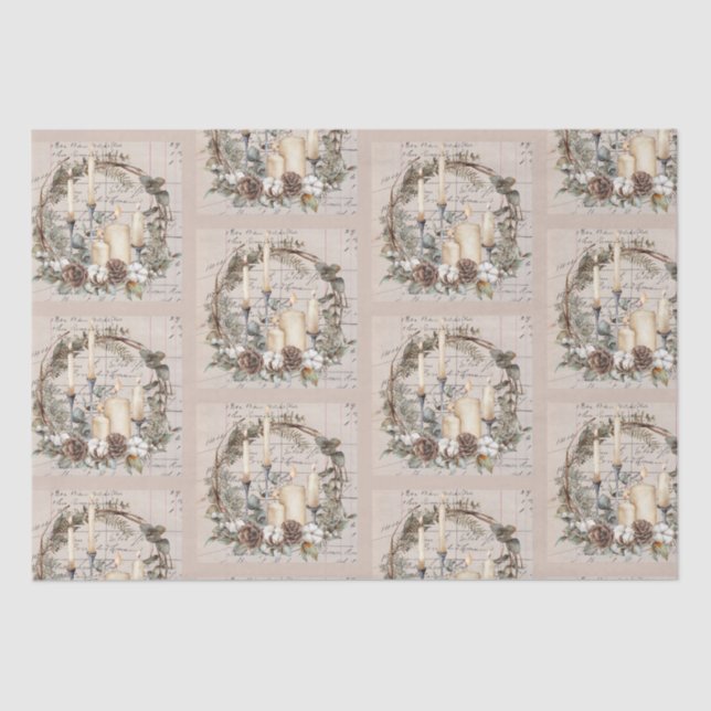  Tissue Paper Set 2 Vintage Theme Christmas (Front)