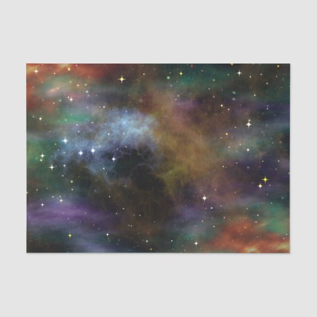 Tissue paper space cosmos stars solar system (Front)
