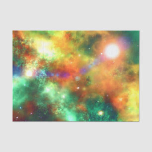Tissue paper space cosmos stars solar system