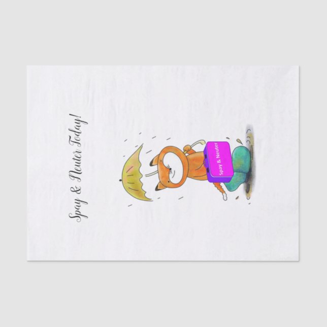 Tissue Paper Spay and Neuter Feline Cats (Front)