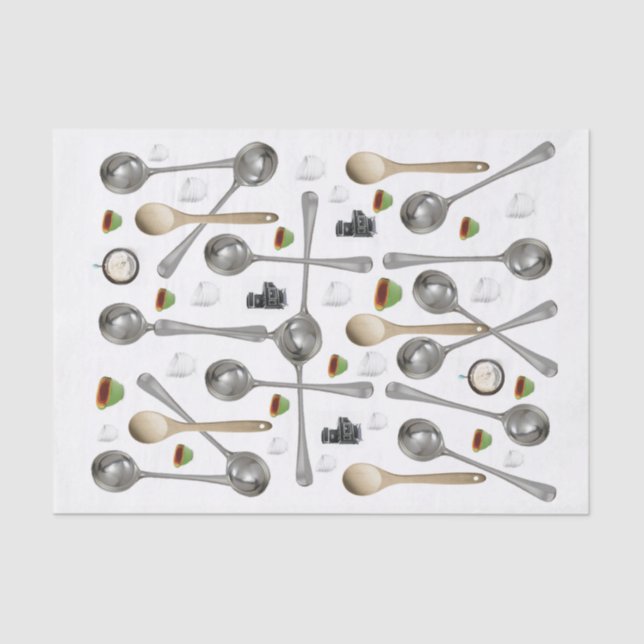Tissue Paper Spoons (Front)
