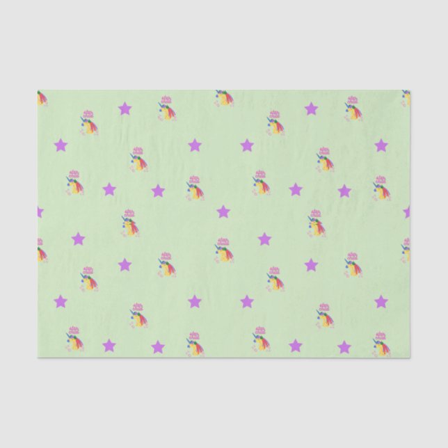 Tissue Paper Star Child  (Front)