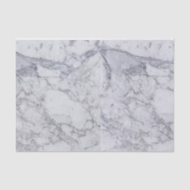 Tissue Paper Stripes Marble White (Front)