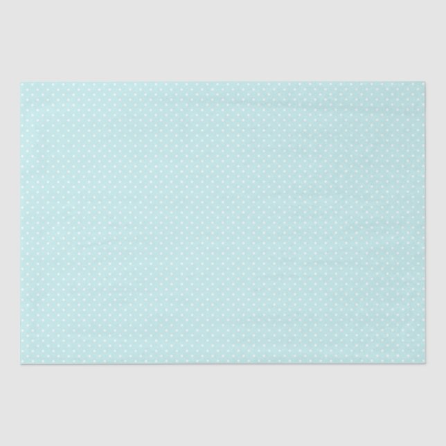 Tissue Paper/Teal Polka Dots Paper (Front)