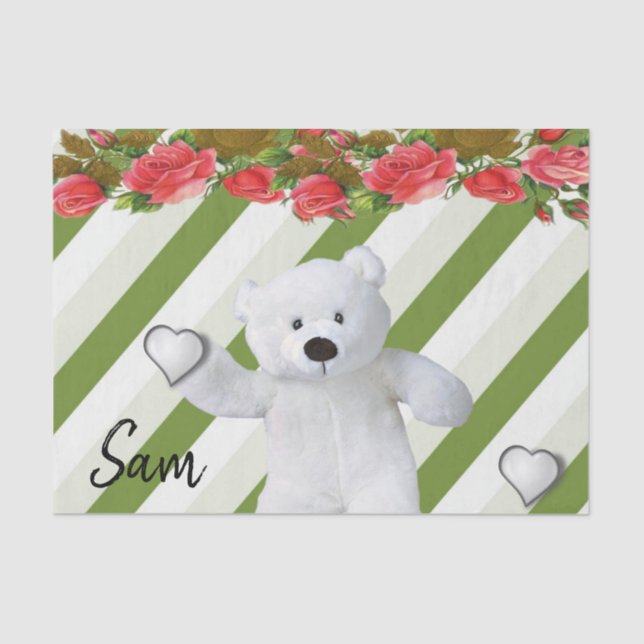 Tissue Paper Teddy Bear (Front)