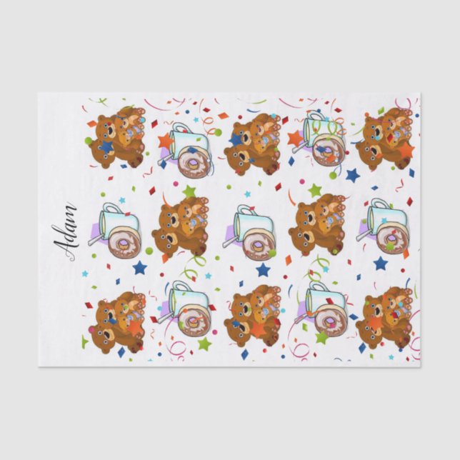 Tissue Paper Teddy Bear (Front)