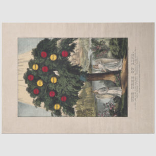 TISSUE PAPER : THE TREE OF LIFE : BAKEWELL : 1870