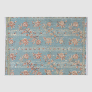 TISSUE PAPER : VINTAGE BOTANICAL WORN WALLPAPER