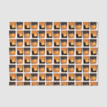 Tissue paper -Whiskey Glasses gold and black