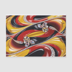 Tissue paper with Belgian colours design