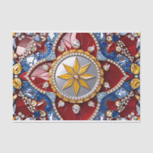 Tissue paper with Colombian colours design