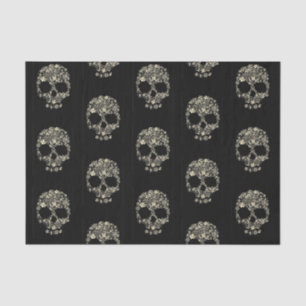 Tissue paper with Flower skull