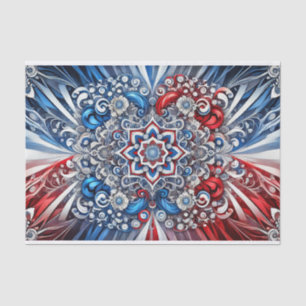 Tissue paper with French colours design