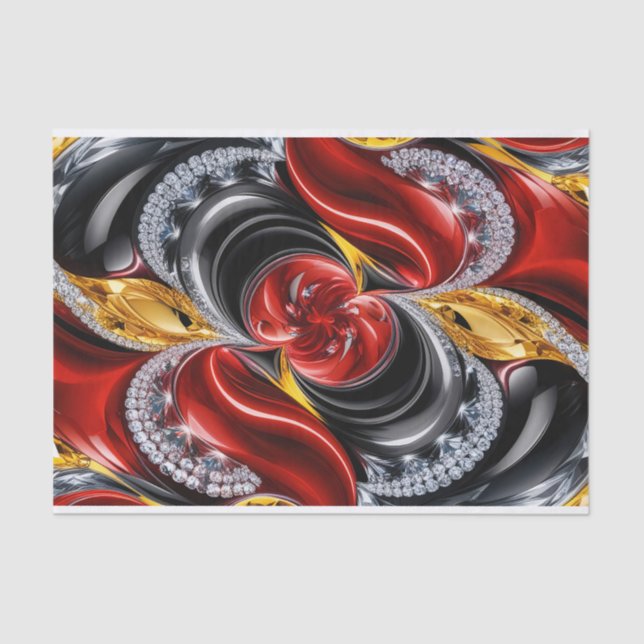 Tissue paper with German colours design (Front)