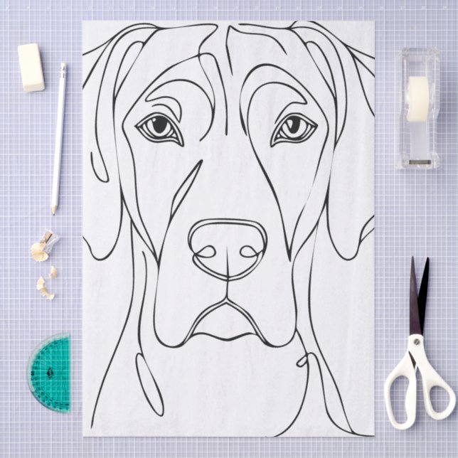 Tissue Paper With Great Danes (Craft)