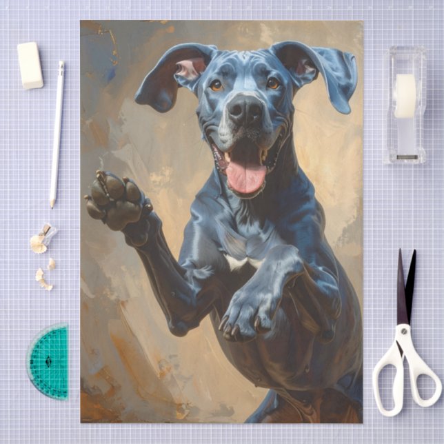 Tissue Paper With Great Danes (Craft)