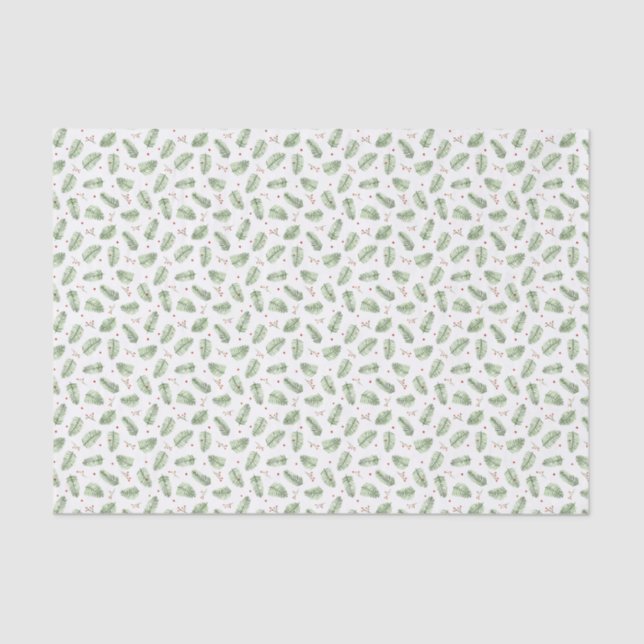 Tissue paper with handmade watercolor pattern (Front)