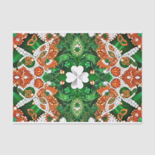 Tissue paper with Ireland colours design